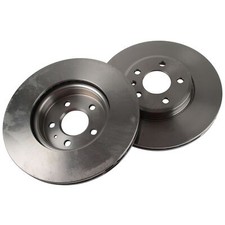 2x Brake Discs Vented For Audi