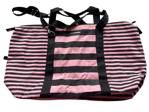 Pink stripe weekender bag - stripe,