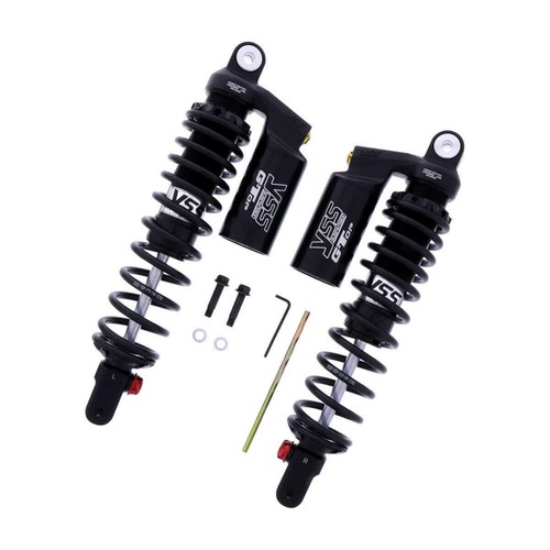Black adjustable rear shock - black,