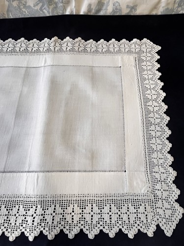 Antique vtg white linen - antique,