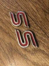 Ford Focus Mk2 08-11 Zetec S Wing Badge Emblems X2 Genuine Red S 