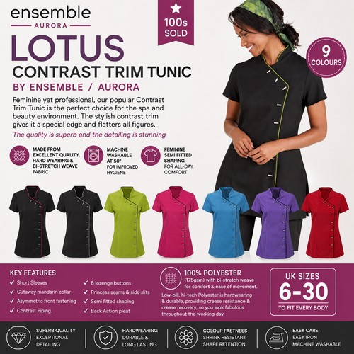 Ladies beauty salon tunic - tunic, spa