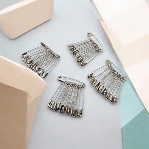 Safety pins 30mm 36mm - pins, silver