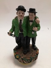 Vintage Comedy Duo Laurel & Hardy Music Box Figurine 