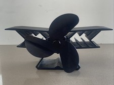 Heat Powered Log Burner Stove Fan Aeroplane Design