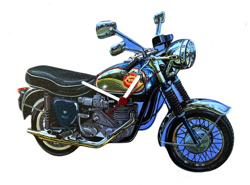 Bsa goldstar motorcycle clock - bsa,