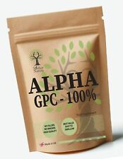Alpha 100% GPC 500mg Clean Alpha Powder Vegan Capsules Notropic Brain Memory