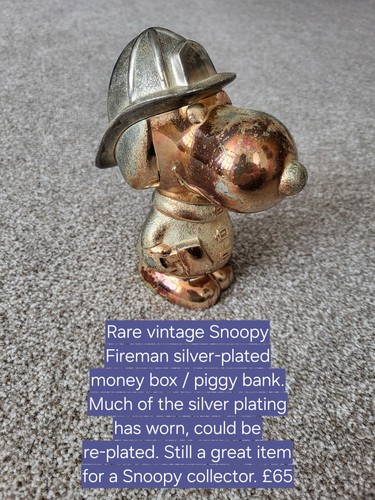 Rare vintage snoopy - snoopy, fireman