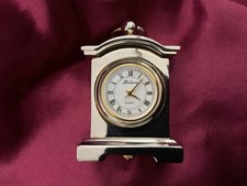 Small Metal Mantle Clock.