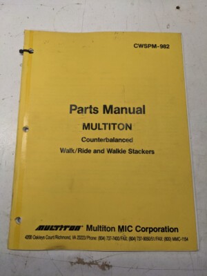 Multiton fork lift truck parts - multiton,