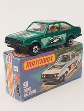 Matchbox Superfast No9 Ford Escort RS2000 Rare green STUNNING CONDITION. 