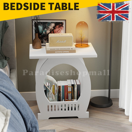 Sleek white nightstand - sleek,