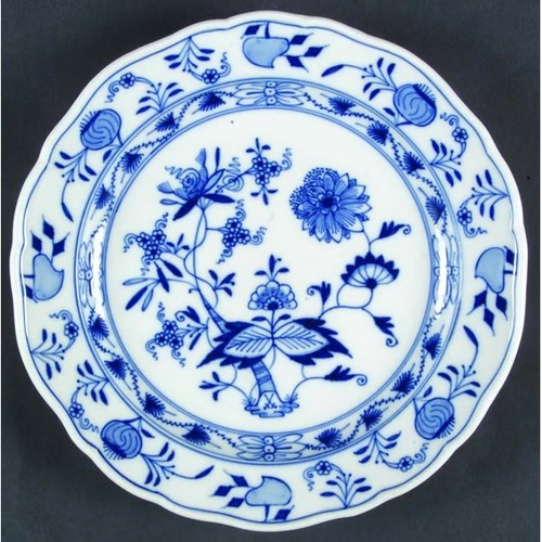 Meissen blue onion luncheon - meissen,