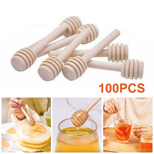 100pcs honey wooden - 100pcs,