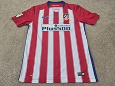 CLASSIC ATLETICO MADRID 2015-2016 HOME FOOTBALL SHIRT JERSEY MENS M MEDIUM NIKE