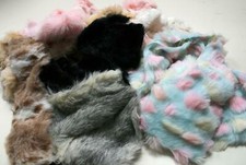 Assorted LUXURY Faux Fur Fabric Waste Offcuts 1KG