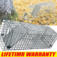 Large Humane Live Animal Trap Cage for Rabbit, Raccoons, Cat, Opossums, Squirrel