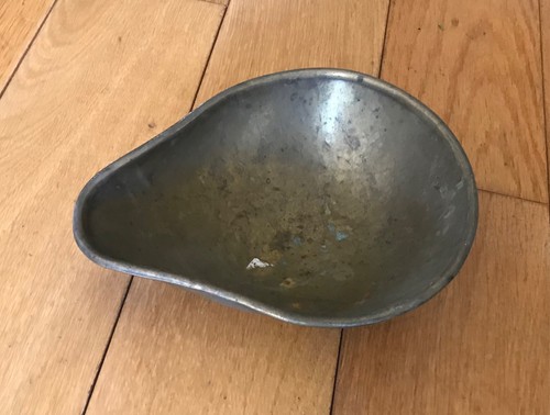 Brass scales pan scoop 185mm - scales,