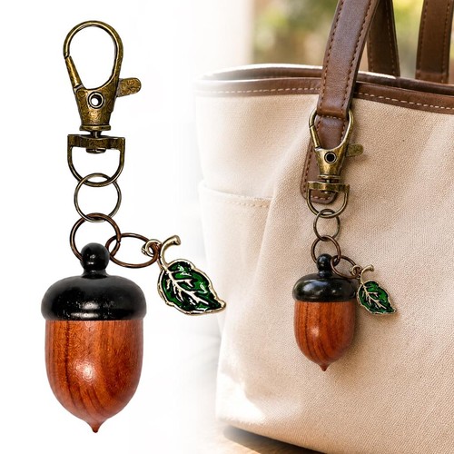Rosewood acorn jewelry trinket - rosewood,