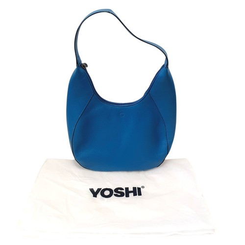 Blue genuine leather yoshi - blue,