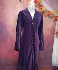 Natural Nomads Ethical Purple Velvet Coat UK 14 | Witchy Boho Duster