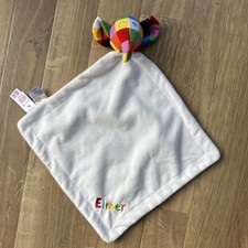 Elmer Elephant Comforter Plush Soft Toy Tu Sainsbury’s Comforter Rainbow BNWOT