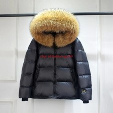 2024 Womens Winter Puffer Jacket Real duck down Jacket 100% Real fur collar Coat