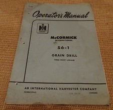 mccormick S6-1 Grain Drill