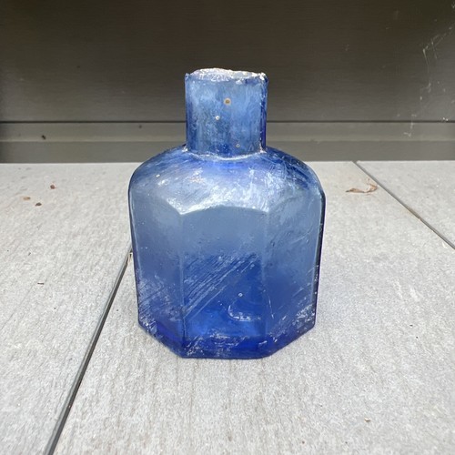 Antique octagonal blue - antique,