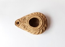 Ancient Terracotta Menorah Oil