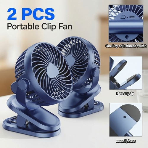 2pcs portable clip fan - portable,