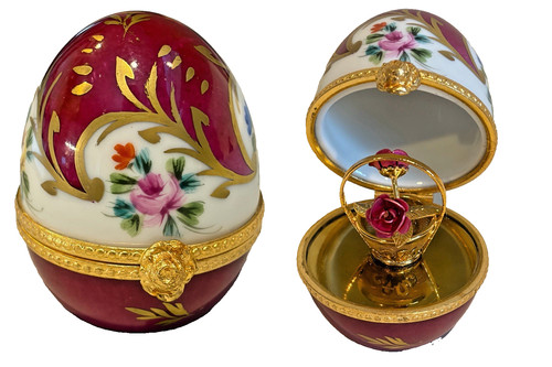 Limoges peint main egg - limoges,