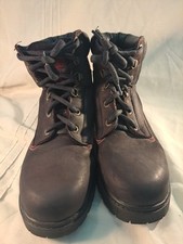 Magnum Hitec Boots Handmade Leather Red Stitch UK 9 Us 10 Made In Portugal