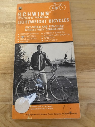 1975 schwinn owner manual - 1975,