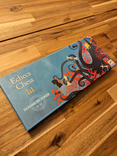 Djeco wooden folding chess - wooden,