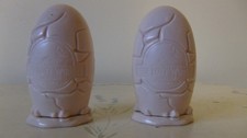 The Lost World Jurassic Park Fossil Egg Candy Container 3" Vintage x 2