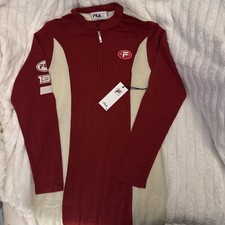 Fila Red and Cream Half Zip