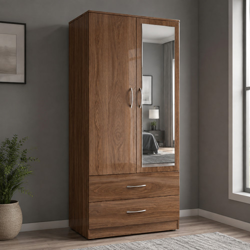 Modern wooden wardrobe - modern, 2