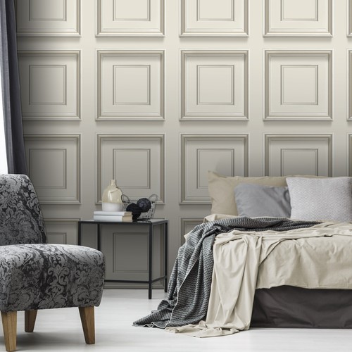 Cream panel effect wallpaper - panel,