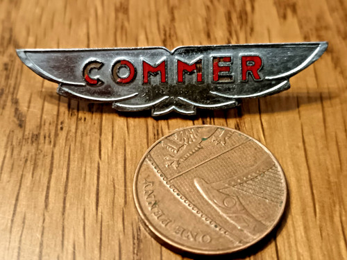 Vintage enamel commer logo - enamel,
