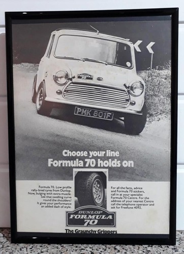 Framed original classic car - framed,