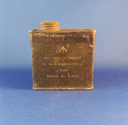 Vintage military tin container