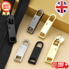 2/5x Zipper Puller Repair Metal Slider Pull Replacement FixBag Coat Instant Clip