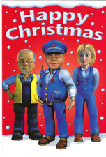 Underground Ernie Happy Christmas Card with Crossword 9" x 6" (23cm x 15cm)