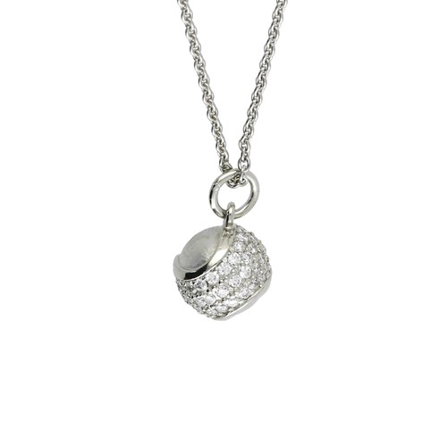 Tennis ball pendant platinum - pendant,