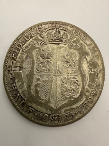 1925 king george silver half - king, v