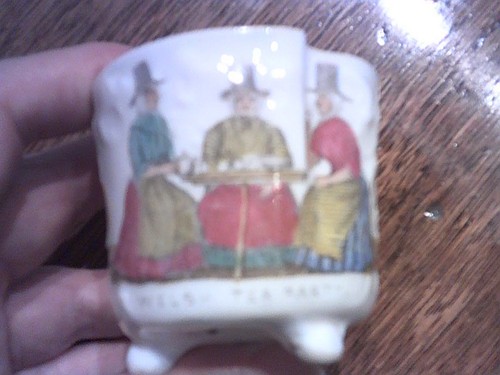 Bone china welsh tea - 'welsh, party'