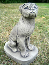 Stone Boxer Dog Ornament