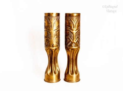 Ww1 trench art pair - art, antique