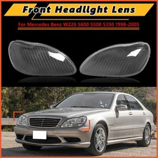 Pair Headlight Lamp Lens Cover